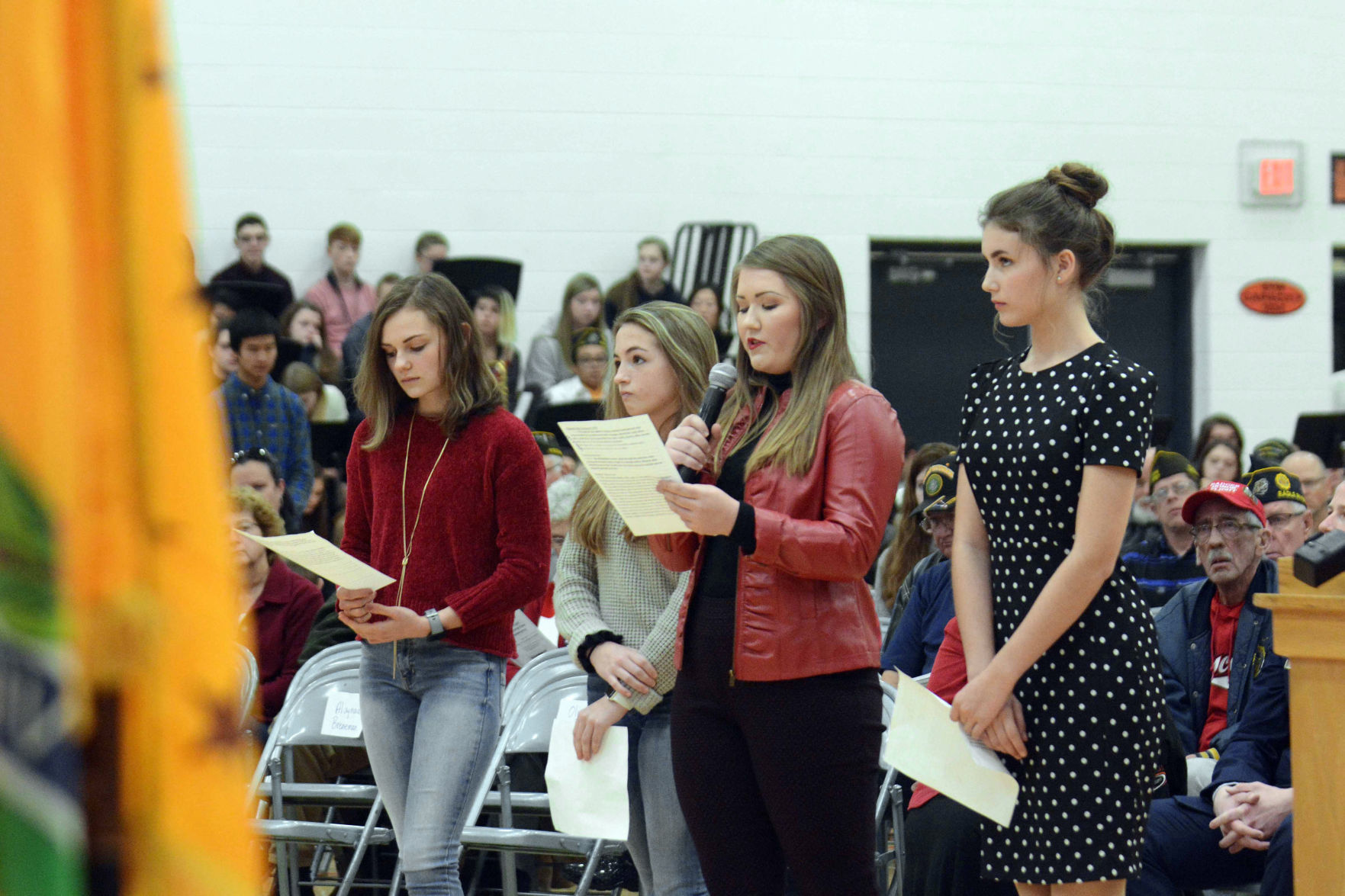 Portage High School Veterans Day ceremony 2019